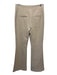 Veronica Beard Size 6 Beige Polyester Blend Zip Up Pockets Flare Pants Beige / 6