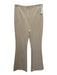 Veronica Beard Size 6 Beige Polyester Blend Zip Up Pockets Flare Pants Beige / 6