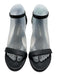 Stuart Weitzman Shoe Size 7.5 Black Leather Ankle Strap Almond Toe Sandals Black / 7.5