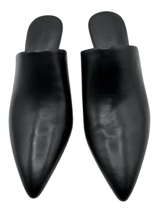 Vince Shoe Size 8 Black Leather Pointed Toe Mules Black / 8