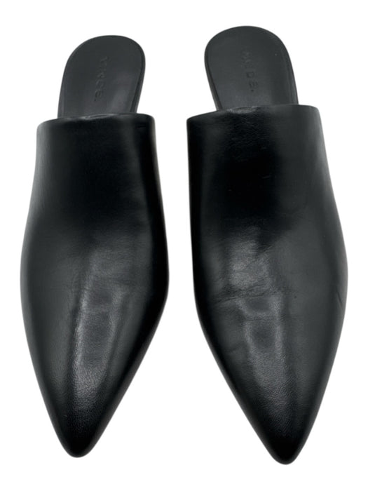 Vince Shoe Size 8 Black Leather Pointed Toe Mules Black / 8