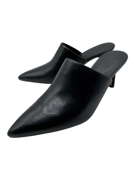 Vince Shoe Size 8 Black Leather Pointed Toe Mules Black / 8