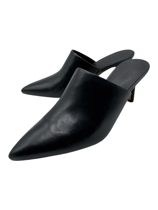 Vince Shoe Size 8 Black Leather Pointed Toe Mules Black / 8