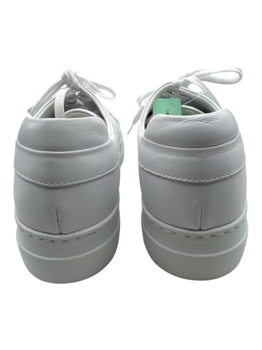 M. Gemi Shoe Size 38.5 White Leather Low Top Lace Up Sneakers White / 38.5
