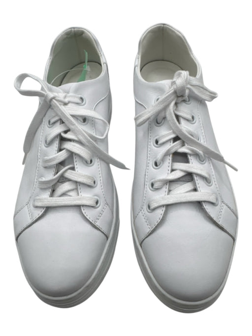 M. Gemi Shoe Size 38.5 White Leather Low Top Lace Up Sneakers White / 38.5