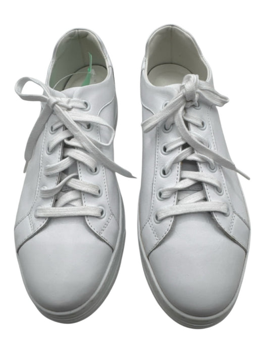 M. Gemi Shoe Size 38.5 White Leather Low Top Lace Up Sneakers White / 38.5