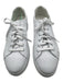 M. Gemi Shoe Size 38.5 White Leather Low Top Lace Up Sneakers White / 38.5