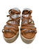 Zimmermann Shoe Size 39 Brown Leather Criss Cross Tie Straps Platform Sandals Brown / 39