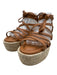 Zimmermann Shoe Size 39 Brown Leather Criss Cross Tie Straps Platform Sandals Brown / 39