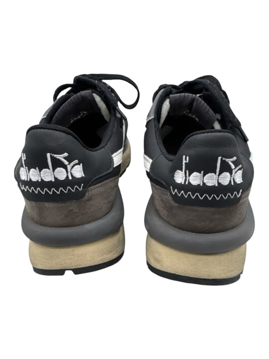 Diadora Shoe Size 7.5 Black, Gray, White Synthetic & Suede Low Top Sneakers Black, Gray, White / 7.5