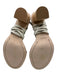 Zero + Maria Cornejo Shoe Size 37.5 Taupe Beige Leather Tie Ankle Sandals Taupe Beige / 37.5