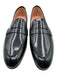J Crew Shoe Size 8 Black Leather Pointed Almond Toe Stacked Heel Loafers Black / 8