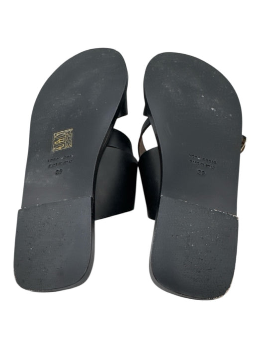 All Tomorrow's Parties Shoe Size 39 Black Leather Toe Strap Buckle Strap Sandals Black / 39
