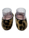 Loeffler Randall Shoe Size 8 Beige & Black Velvet Abstract Print Flats Beige & Black / 8