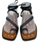 Frame Shoe Size 37.5 Black Leather Ring Square Toe Screw Thong Sandals Black / 37.5