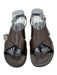 Ann Mashburn Shoe Size 38 Brown Leather Criss Cross Buckle Strap Sandals Brown / 38