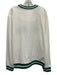 Ellsworth & Ivey Size XS White & Green Cotton Blend applique Tennis Sweater White & Green / XS
