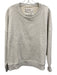 Frank & Eileen Size L Light Gray Cotton Ribbed Trim Heathered Crewneck Sweater Light Gray / L