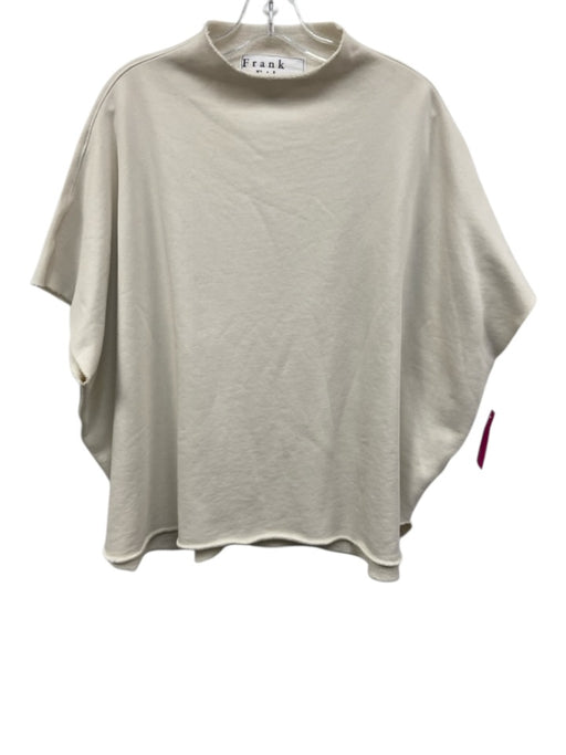 Frank & Eileen Size One Size Cream Cotton Raw Edges short sleeve Top Cream / One Size