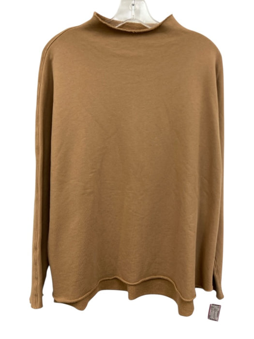 Frank & Eileen Size M Brown Cotton Raw Edge Raw Edges Sweatshirt Brown / M