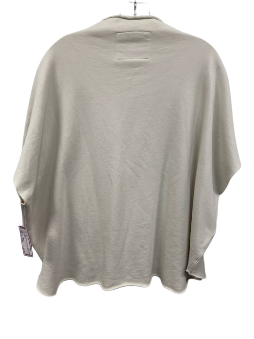 Frank & Eileen Size One Size White Cotton Raw Edges short sleeve Top White / One Size
