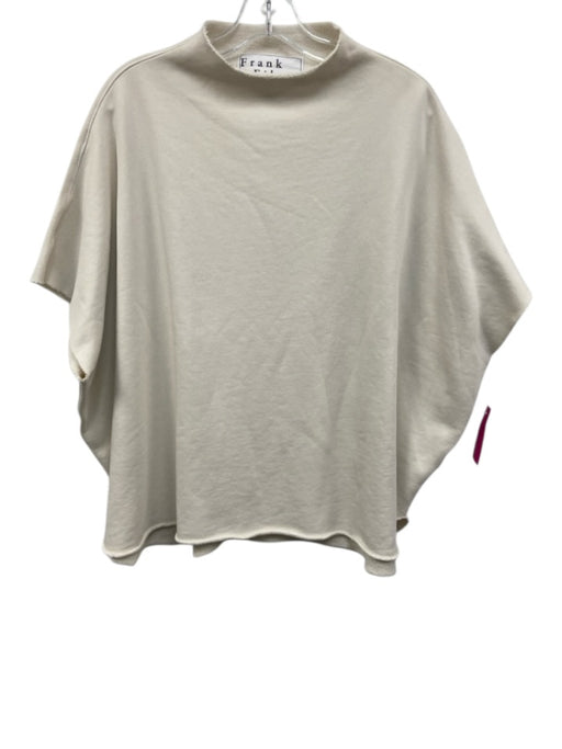 Frank & Eileen Size One Size White Cotton Raw Edges short sleeve Top White / One Size