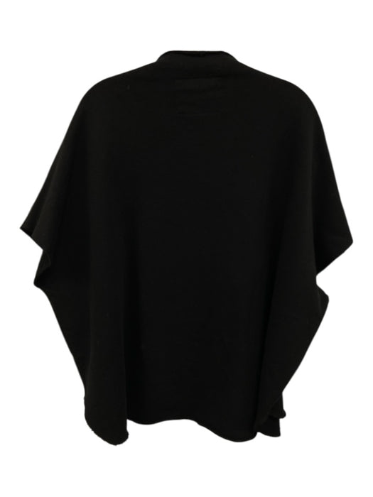 Frank & Eileen Size One Size Black Cotton Raw Edges short sleeve Top Black / One Size