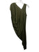 Zero + Maria Cornejo Size XS Olive Green Lyocell blend Asymmetric Neckline Dress Olive Green / XS