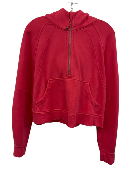 Lululemon Size M/L Hot pink Cotton Blend Scuba Funnel Neck Oversized Jacket Hot pink / M/L