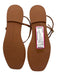 Loeffler Randall Shoe Size 8 Brown Leather gold ball Ankle Wrap Sandals Brown / 8