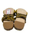 Amambaih Shoe Size 39 Yellow, Brown, Black Fabric Leather Sole Braided Sandals Yellow, Brown, Black / 39
