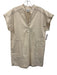 Minimalist Tamara Davydova Size XS/S Ivory White Organic Cotton Twill Dress Ivory White / XS/S