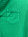 Frank & Eileen Size S Green Cotton Raw Edge Short Sleeve Collar Shift Dress Green / S