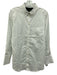 claridge + king Size S White Cotton Long Sleeve pocket Button Down Top White / S