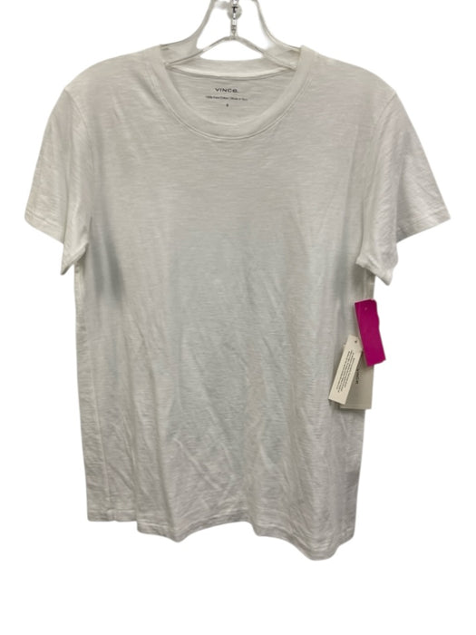 Vince Size S White Pima Cotton short sleeve Top White / S