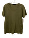 Jenni Kayne Size S Olive Green Cotton Scoop Neck short sleeve Top Olive Green / S