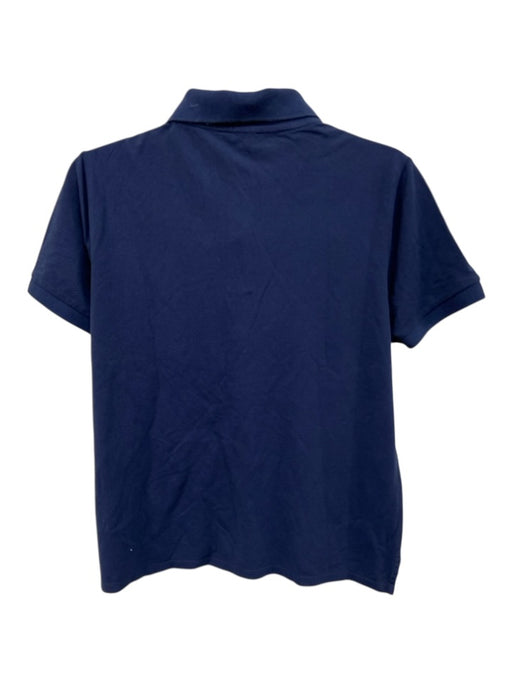 Tuckernuck Size M Navy Blue Cotton Pique Short Sleeve Polo Top Navy Blue / M
