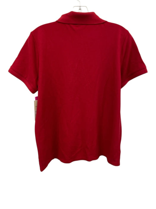 Tuckernuck Size M Red Cotton Pique Short Sleeve Polo Top Red / M