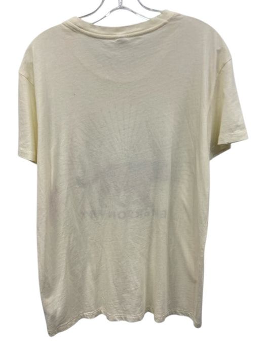 Emerson Fry Size M Cream, Black, Orange Cotton Distressed Tiger short sleeve Top Cream, Black, Orange / M