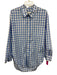 Citizens of Humanity Size S Blue & White Cotton Checkered Long Sleeve Top Blue & White / S