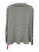 Frank & Eileen Size S Black & White Cotton Raw Edge Stripe high neck Top Black & White / S