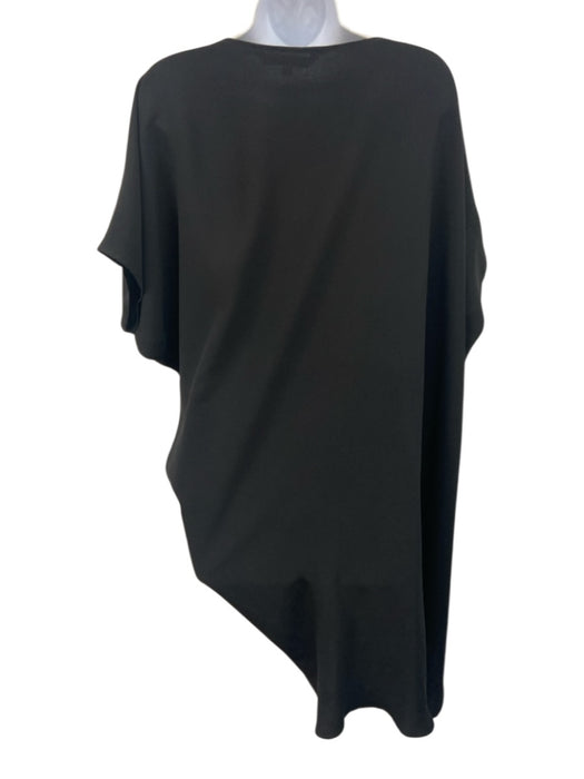Trina Turk Size 8 Black Polyester Off Shoulder Dolman Sleeve Knee length Dress Black / 8