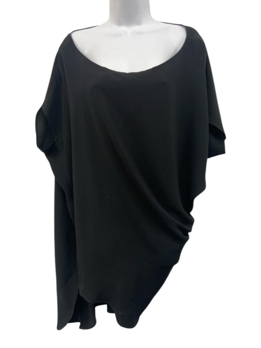 Trina Turk Size 8 Black Polyester Off Shoulder Dolman Sleeve Knee length Dress Black / 8