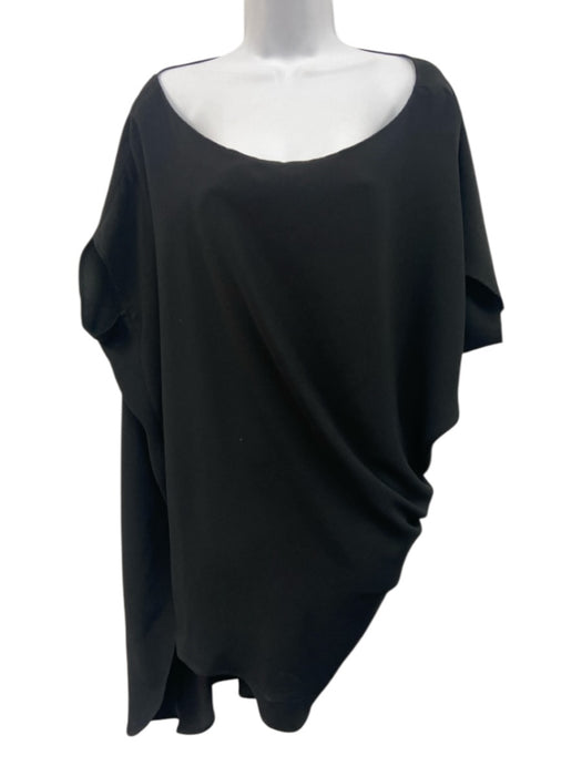 Trina Turk Size 8 Black Polyester Off Shoulder Dolman Sleeve Knee length Dress Black / 8