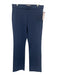 Tory Burch Size SP Navy Blue Viscose Blend Ponte Front Seam Crop Flare Pants Navy Blue / SP