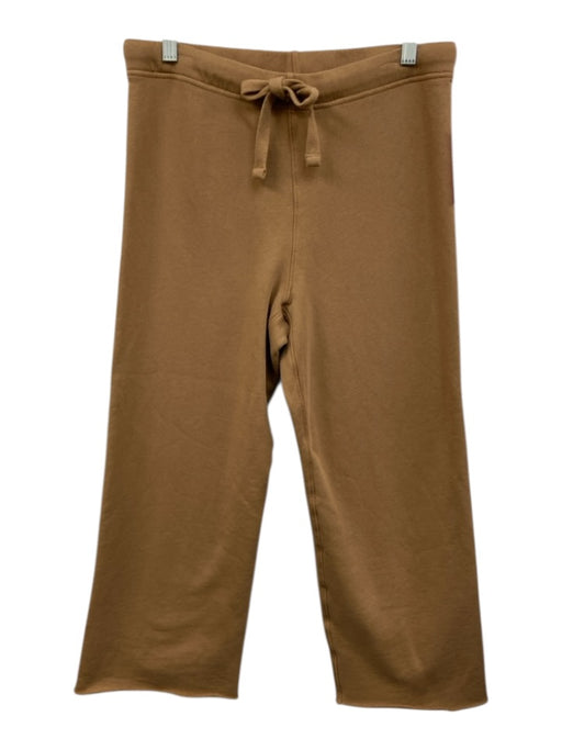 Frank & Eileen Size XS Tan Brown Cotton Raw Edge Drawstring Sweatpants Tan Brown / XS