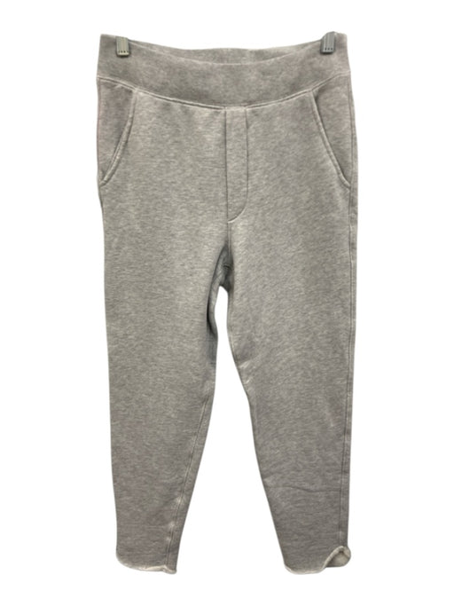 Frank & Eileen Size XS Light Gray Cotton Heathered Raw Edge Tapered Sweatpants Light Gray / XS