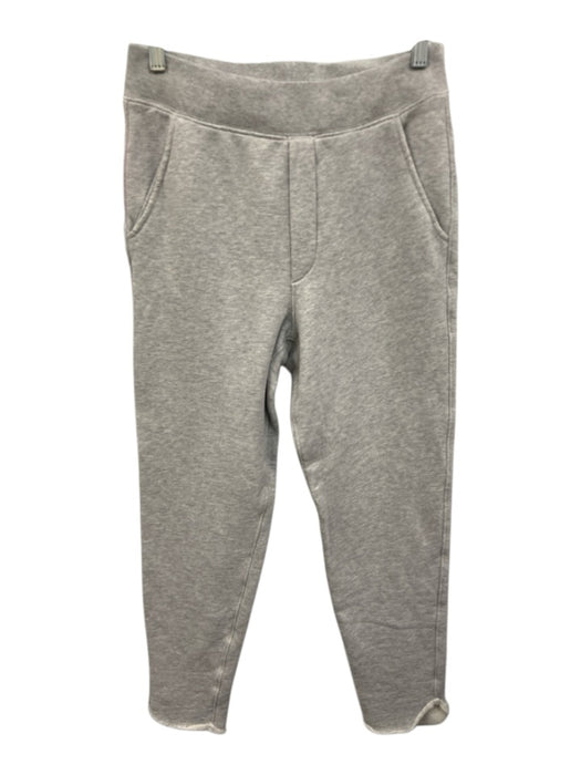 Frank & Eileen Size XS Light Gray Cotton Heathered Raw Edge Tapered Sweatpants Light Gray / XS