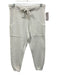 Frank & Eileen Size XS White Cotton Raw Edge Drawstring Jogger Pants White / XS