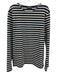 Saint James L'Atelier Size L Navy blue & Cream Cotton Stripe Long Sleeve Top Navy blue & Cream / L